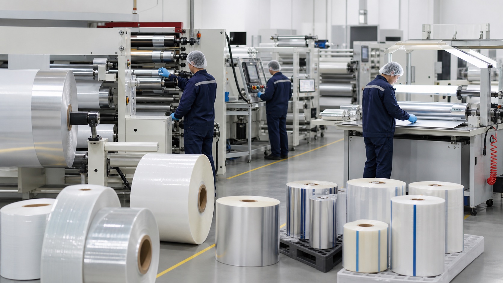 Illustrative tape and film converting process