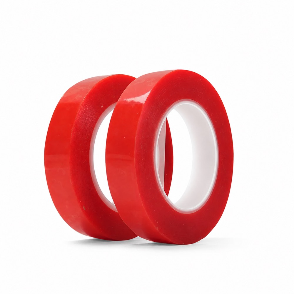 Double Sided Red Liner PET Tape