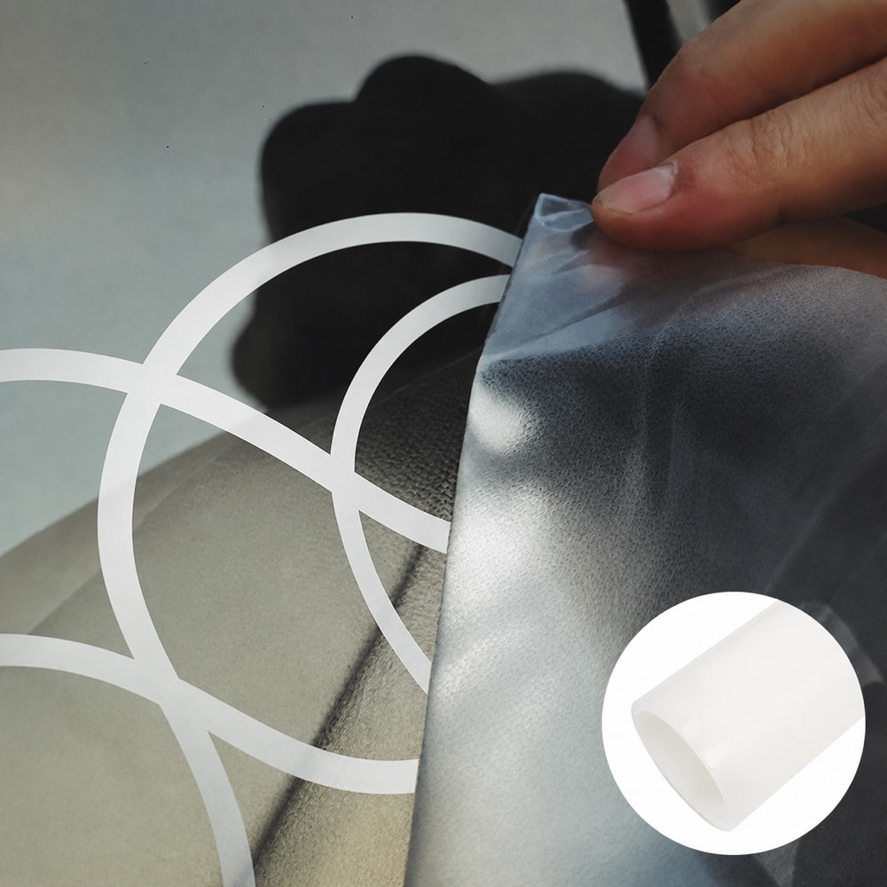 Clear Linerless PE Transfer Tape for Vinyl Graphics